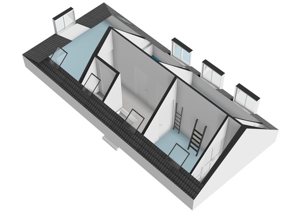 Floorplan - Hoofdstraat 206, 2351 AR Leiderdorp